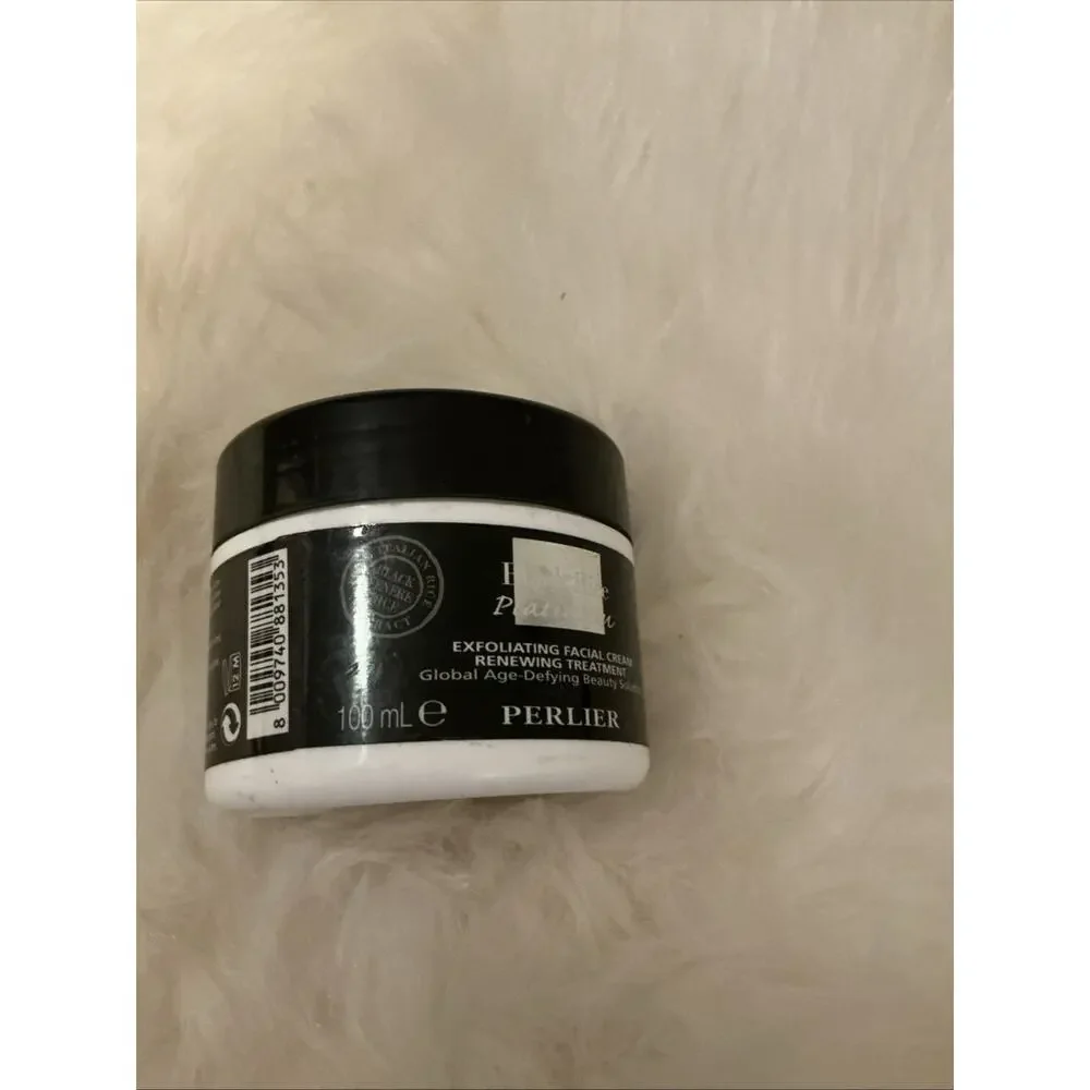 Perlier Black Rice platinum Exfoliating Facial Cream 3.3 oz New Sealed